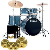 Tama Imperialstar 22 5pc Drum Kit w/Meinl Cymbals Hairline Blue