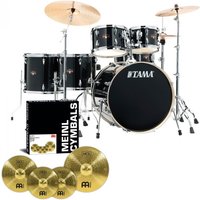 Tama Imperialstar 22 6pc Drum Kit w/Meinl Cymbals Hairline Black