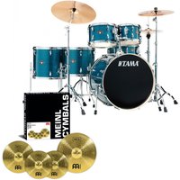 Tama Imperialstar 22 6pc Drum Kit w/Meinl Cymbals Hairline Blue