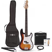 Read more about the article LA Bass Guitar + 15W Amp Pack Sunburst