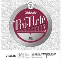 DAddario Pro-Arte Violin D String Silver Wound 4/4 Size Medium