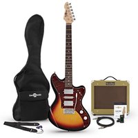 Seattle Electric Guitar and SubZero V35RG Guitar Amp Pack Sunburst