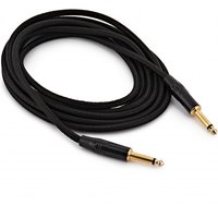 6.35mm TS Jack - 6.35mm TS Jack Braided Pro Cable 3m