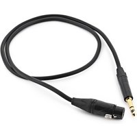 XLR (F) - TRS 6.35mm Jack Pro Cable 1m