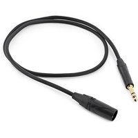 XLR (M) - TRS 6.35mm Jack Pro Cable 1m