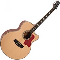 Jumbo Acoustic Guitar by Gear4music Natural