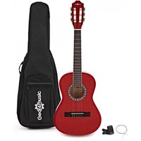 Junior 1/2 Classical Guitar Pack Red by Gear4music