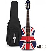 Junior 1/2 Classical Guitar Pack Union Jack by Gear4music