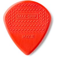 Dunlop Nylon Max Grip Jazz III Red 1.38mm 6 Pack