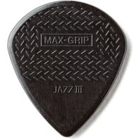 Dunlop Nylon Max-Grip Jazz III Black Stiffo 1.38mm 6 Pack