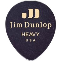 Dunlop Genuine Celluloid Heavy Black Tear Drop Picks Pack of 12