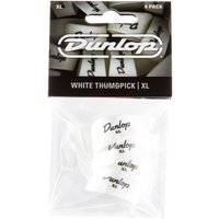 Dunlop White Plastic Thumbpicks Ex Large Pack of 4