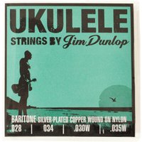 Jim Dunlop Ukulele Strings Silver Copper Wound Baritone