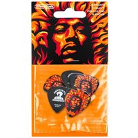 Dunlop Jimi Hendrix Picks 6 Pack Voodoo Fire