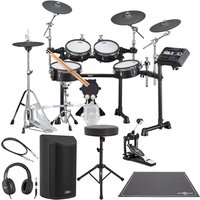 Yamaha DTX8K-M Electronic Drum Kit w/ Single Pedal Complete Bundle