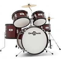 Read more about the article Junior 5 Piece Drum Kit by Gear4music Wine Red