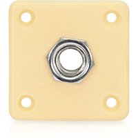 Guitarworks Loaded Square Jack Plate Cream