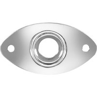 Guitarworks Oval Jack Plate Chrome