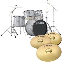 Read more about the article Yamaha Rydeen 20″ Drum Kit w/Cymbals Silver Glitter