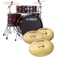 Read more about the article Yamaha Rydeen 22″ Drum Kit w/Cymbals Burgandy Glitter