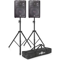 JBL JRX212 12 Passive PA Speaker Bundle with Stands