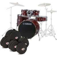 Yamaha Stage Custom Birch 20 5pc Shell Pack w/Bags Cranberry Red