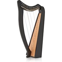 19 String Harp with Levers by Gear4music Black