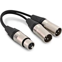 Dual XLR (M) - XLR (F) Splitter Cable