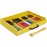 Compact Glockenspiel by Gear4music Rainbow / Black Keys