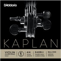 Read more about the article DAddario Kaplan Golden Spiral Solo Violin E String Ball End Medium