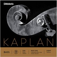DAddario Kaplan Double Bass D String 3/4 Size Light 
