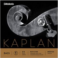 DAddario Kaplan Double Bass E String 3/4 Size Medium 