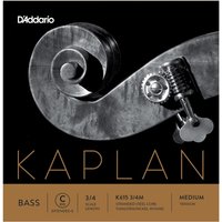 DAddario Kaplan Double Bass C (Extended E) String 3/4 Size Medium 