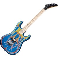 Kramer Baretta EVH D-Tuna Blue Sparkle with Flames