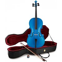 Student 1/2 Size Cello with Case by Gear4music Blue