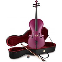 Student 1/2 Size Cello with Case by Gear4music Purple