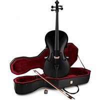 Student 1/2 Size Cello with Case by Gear4music Black