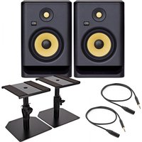 KRK ROKIT RP7 G4 Studio Monitor Bundle