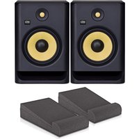 KRK ROKIT RP8 G4 Studio Monitors Pair with Isolation Pads