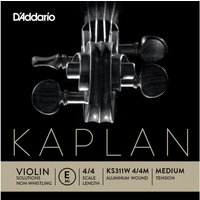 DAddario Kaplan Golden Spiral Violin E String Non-Whistling Ball