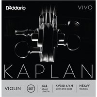 DAddario Kaplan Vivo Violin String Set 4/4 Size Heavy