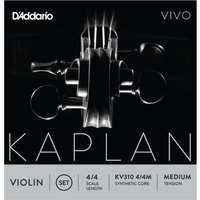 DAddario Kaplan Vivo Violin String Set 4/4 Size Medium