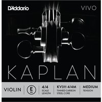 DAddario Kaplan Vivo Violin E String 4/4 Size Medium