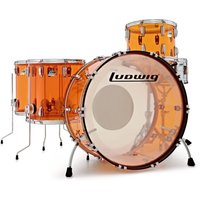Read more about the article Ludwig Vistalite Zep Set 26″ 5pc Shell Pack Amber with LM402 Snare