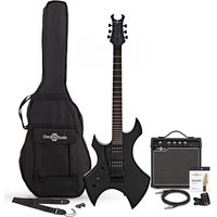 Harlem X Left Handed Electric Guitar + 15W Amp Pack Black