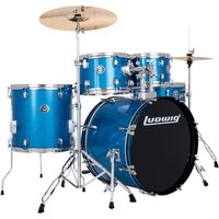 Ludwig Accent 20 Fuse 5pc Drum Kit Blue Sparkle