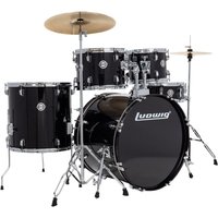 Ludwig Accent 22 Drive 5pc Drum Kit Black Sparkle