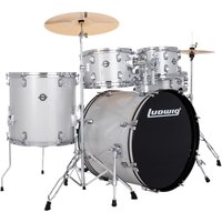 Ludwig Accent 22 Drive 5pc Drum Kit Silver Sparkle