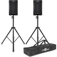 LD Systems ICOA 12 A 12 Active PA Speaker Pair with Stands