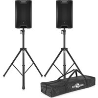 LD Systems ICOA 15 A 15 Active PA Speaker Pair with Stands